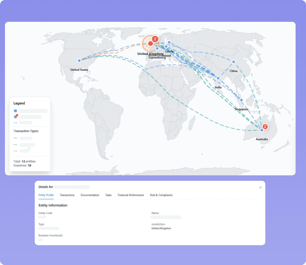 Intercompany flows Screenshot